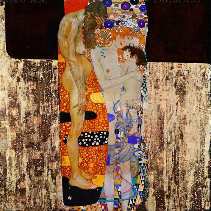 Gustav Klimt, Die drei Lebensalter der Frau, 1905 (Galleria Nazionale d'Arte Moderna e Comtemporanea, Rom)